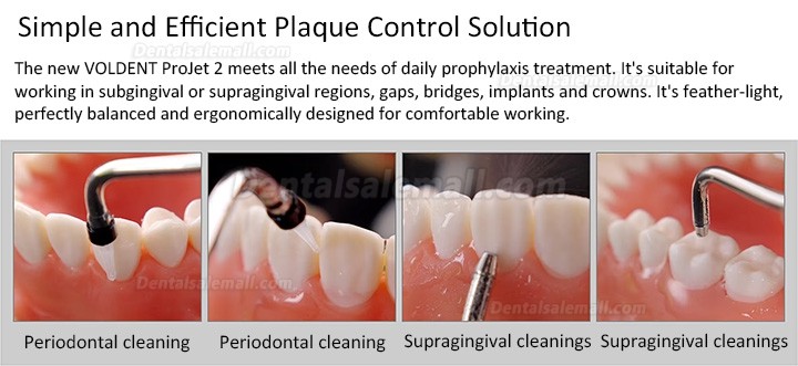 Voldent ProJet Dental Air Flow Polisher Prophy Handpiece(Supragingival + Periodontal)